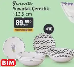 BENANTE YUVARLAK ÇEREZLİK ~13,5 CM BENANTE YUVARLAK ÇEREZLİK ~13,5 CM